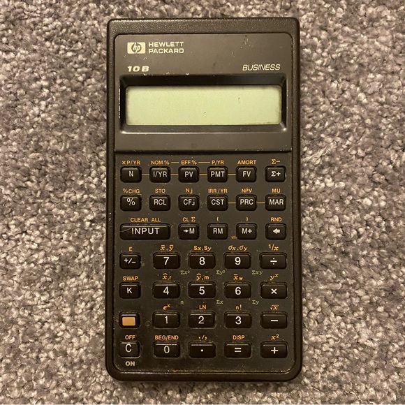 Hewlett-Packard Business Calculator HP-10B With Manual Classic School Vintage - Picture 2 of 6